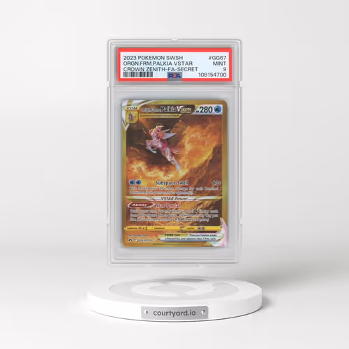 2023 Pokémon Sword and Shield Crown Zenith #GG67 Origin Forme Palkia Vstar - Full Art Secret (PSA 9