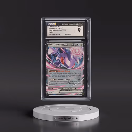 2025 Pokémon Blk EN-Black Bolt #067 Genesect EX - Holo (CGC 9 MINT)