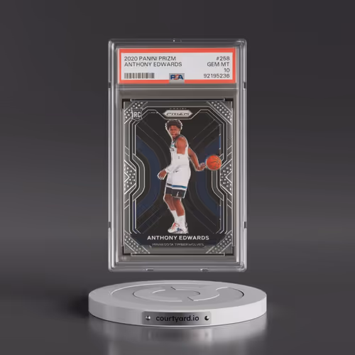 2020 Panini Prizm #258 Anthony Edwards (PSA 10 GEM MINT)