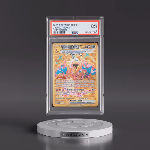 2023 Pokémon Obf EN-Obsidian Flames #228 Charizard EX - Holo Hyper Rare (PSA 9 MINT)