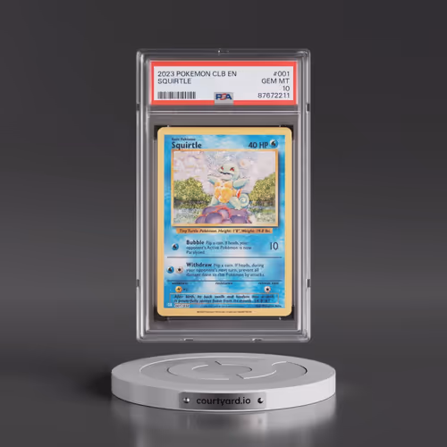 2023 Pokémon Clb-Trading Card Game Classic Blastoise & Suicune EX Deck #001 Squirtle (PSA 10 GEM MIN