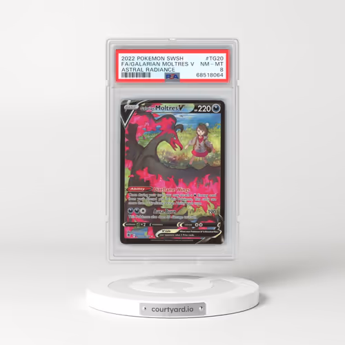 2022 Pokémon Sword & Shield Astral Radiance #TG20 Galarian Moltres V - Holo Full Art (PSA 8 NM-MT)