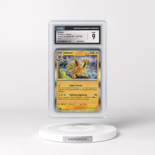 2023 Scarlet & Violet 151 - MEW EN #135/165 Jolteon - Holo (CGC 9 MINT)