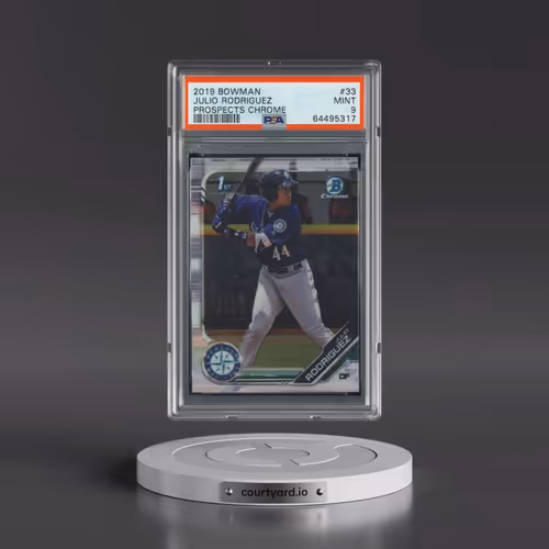 2019 Bowman Prospects Chrome #33 Julio Rodriguez (PSA 9 MINT)