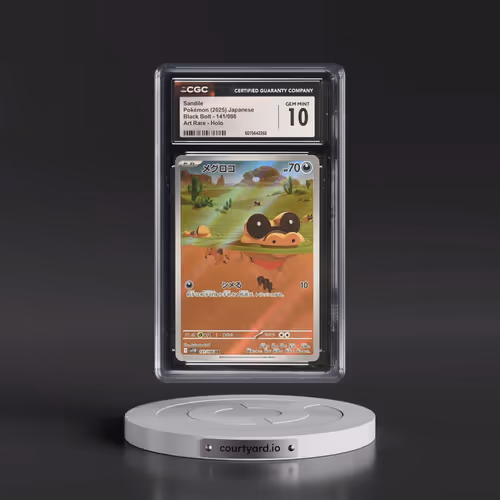 2025 Black Bolt - sv11B #141/086 Sandile - Art Rare Holo (CGC 10 GEM MINT)