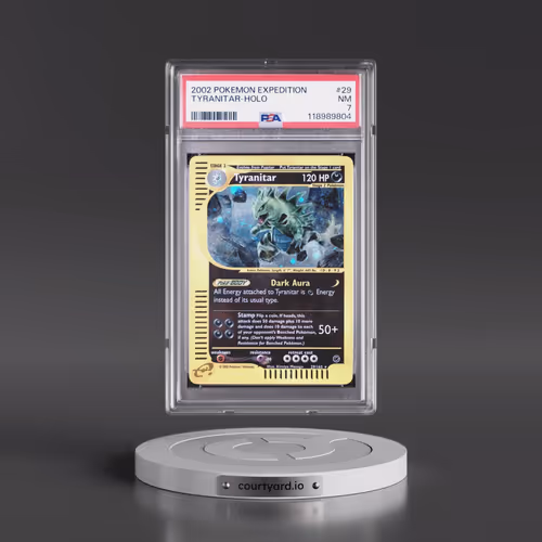 2002 Pokémon Expedition #29 Tyranitar - Holo (PSA 7 NM)