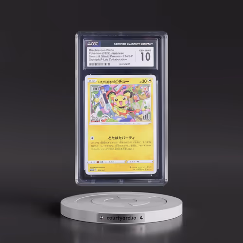 2019 Sword & Shield Promos #214/S-P Mischievous Pichu - Graniph P-Lab Collaboration (CGC 10 GEM MINT