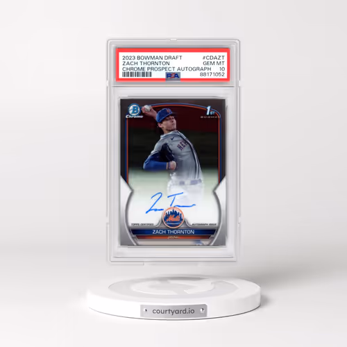 2023 Bowman Draft Chrome Prospect Autograph #CDAZT Zach Thornton (PSA 10 GEM MINT)
