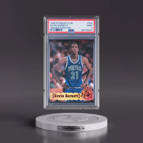 1995 Stadium Club #343 Kevin Garnett - Orange Gold Foil (PSA 9 MINT)