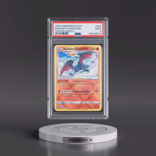 2023 Pokémon Sword and Shield Crown Zenith #020 Radiant Charizard - Holo (PSA 9 MINT)