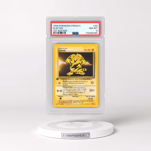 1999 Pokémon #20 Elektek - 1st Edition (PSA 8 NM-MT)