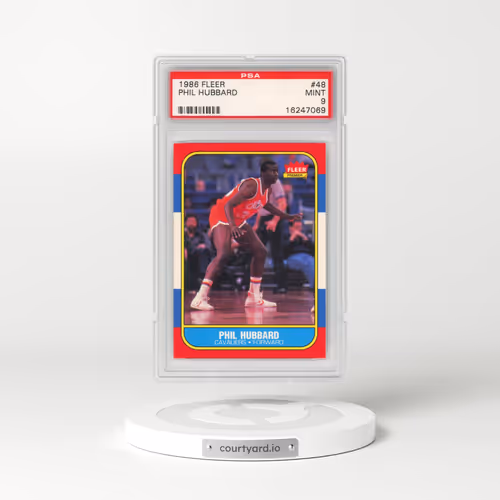 1986 Fleer #48 Phil Hubbard (PSA 9 MINT)