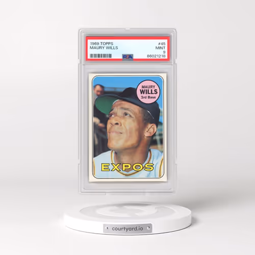 1969 Topps #45 Maury Wills (PSA 9 MINT)