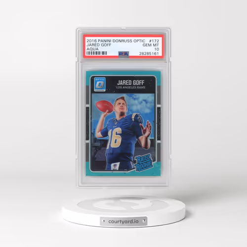 2016 Panini Donruss Optic #172 Jared Goff - Aqua (PSA 10 GEM MINT)