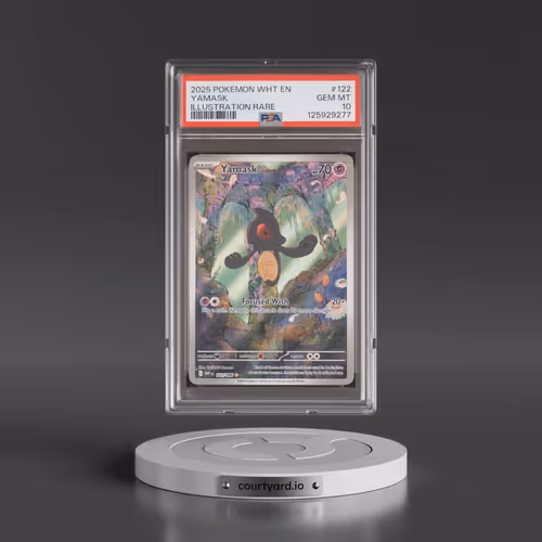 2025 Pokémon Wht EN-White Flare #122 Yamask - Illustration Rare (PSA 10 GEM MINT)