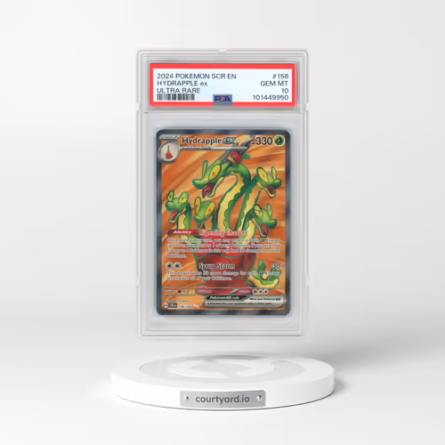 2024 Pokémon Scr EN-Stellar Crown #156 Hydrapple EX - Holo Ultra Rare (PSA 10 GEM MINT)