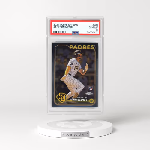 2024 Topps Chrome #207 Jackson Merrill (PSA 10 GEM MINT)