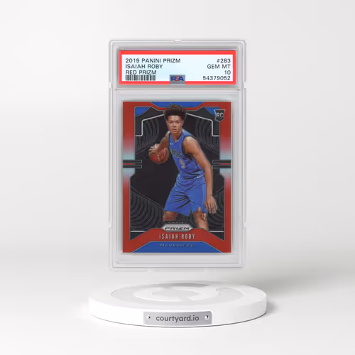2019 Panini Prizm #283 Isaiah Roby - Red Prizm (PSA 10 GEM MINT)