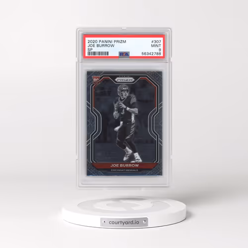 2020 Panini Prizm #307 Joe Burrow - Variation (PSA 9 MINT)