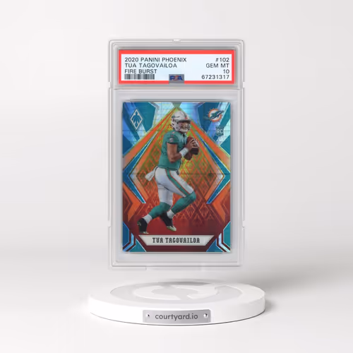 2020 Panini Phoenix #102 Tua Tagovailoa - Fire Burst (PSA 10 GEM MINT)