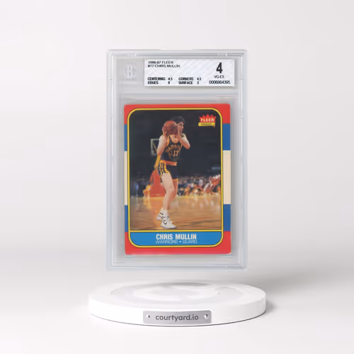 1986 Fleer #77 Chris Mullin (BGS 4 VG-EX)