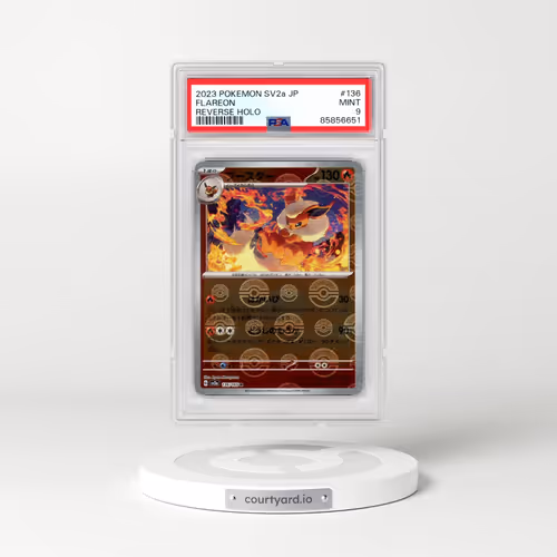 2023 Pokémon Sv2a-Pokemon 151 #136 Flareon - Reverse Holo (PSA 9 MINT)