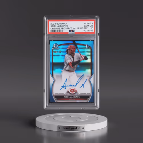2023 Bowman Chrome Prospect Autographs #CPAAA Ariel Almonte - Blue Refractor (PSA 10 GEM MINT)