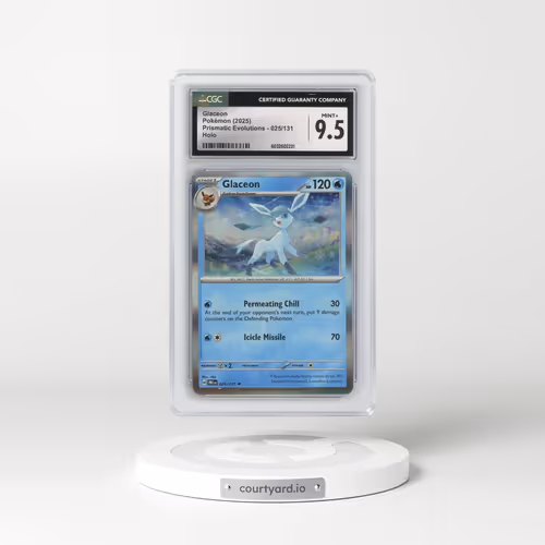 2025 Prismatic Evolutions - PRE EN #025/131 Glaceon - Holo (CGC 9.5 MINT+)