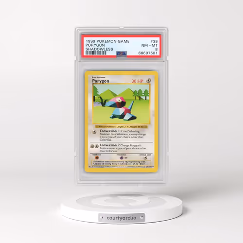1999 Pokémon Game #39 Porygon - Shadowless (PSA 8 NM-MT)
