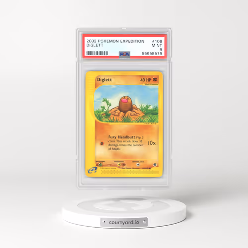 2002 Expedition #106 Diglett - e-Card Symbol (PSA 9 MINT)