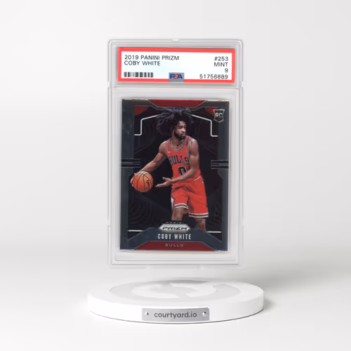 2019 Panini Prizm #253 Coby White (PSA 9 MINT)