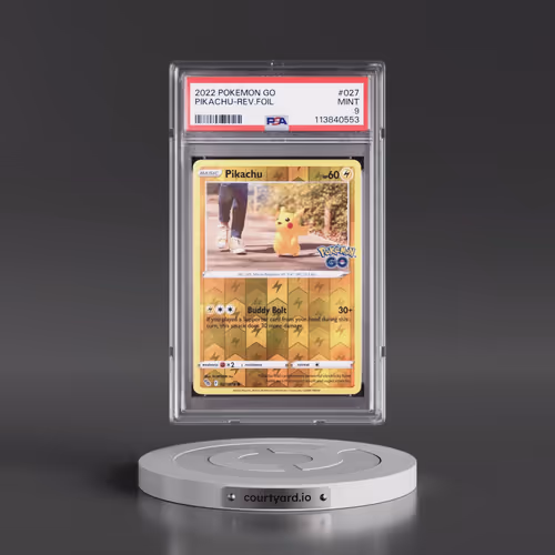 2022 Pokémon Go #027 Pikachu - Reverse Foil (PSA 9 MINT)