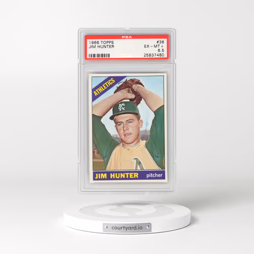 1966 Topps #36 Jim Hunter (PSA 6.5 EX-MT+)