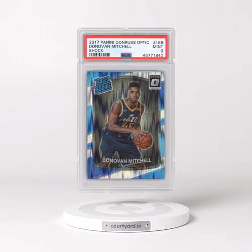 2017 Panini Donruss Optic #188 Donovan Mitchell - Shock (PSA 9 MINT)