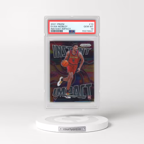 2021 Panini Prizm Instant Impact #10 Evan Mobley (PSA 10 GEM MINT)