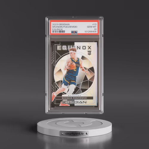 2023 Panini Obsidian Equinox #13 Brandin Podziemski (PSA 10 GEM MINT)