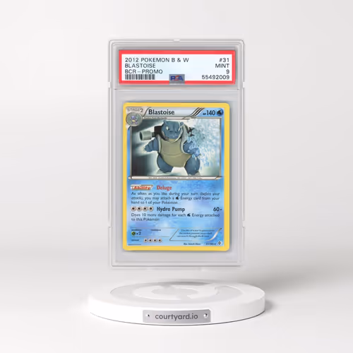 2012 Pokémon Black & White Boundaries Crossed #31 Blastoise - Promo (PSA 9 MINT)