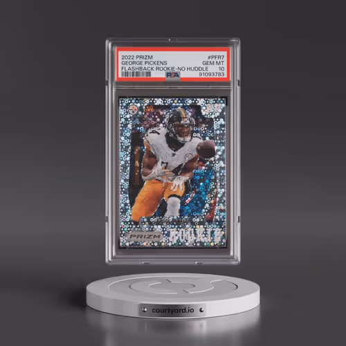 2022 Panini Prizm Prizm Flashback Rookie #PFR7 George Pickens - No Huddle (PSA 10 GEM MINT)