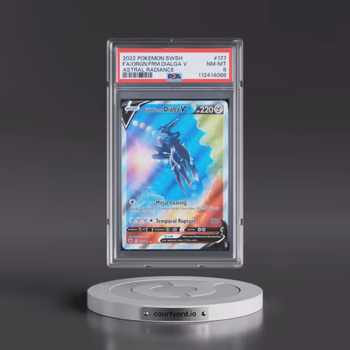 2022 Pokémon Sword & Shield Astral Radiance #177 Origin Forme Dialga V - Holo Full Art (PSA 8 NM-MT)