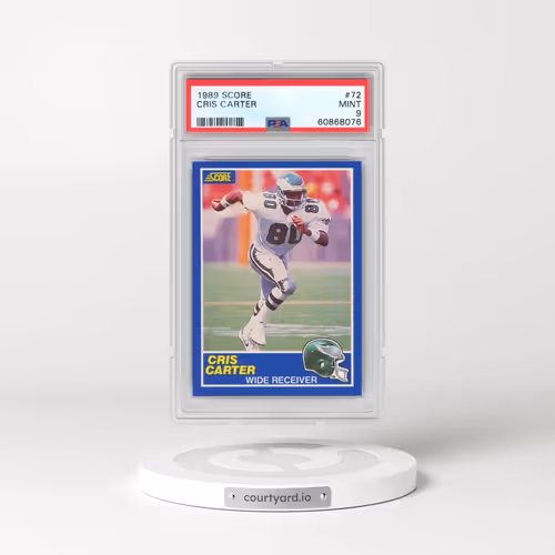 1989 Score #72 Cris Carter (PSA 9 MINT)