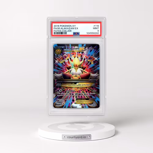 2016 Pokémon XY Fates Collide #118 M Alakazam EX - Holo Full Art (PSA 9 MINT)