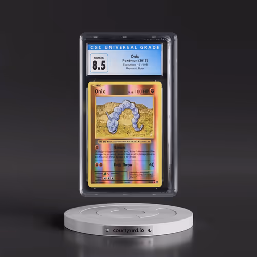 2016 Evolutions #61/108 Onix - Reverse Holo (CGC 8.5 NM-MT+)