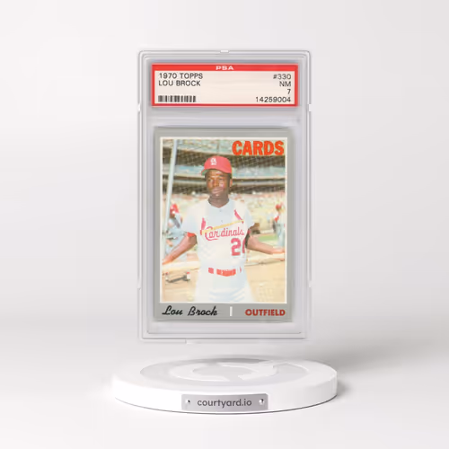 1970 Topps #330 Lou Brock (PSA 7 NM)