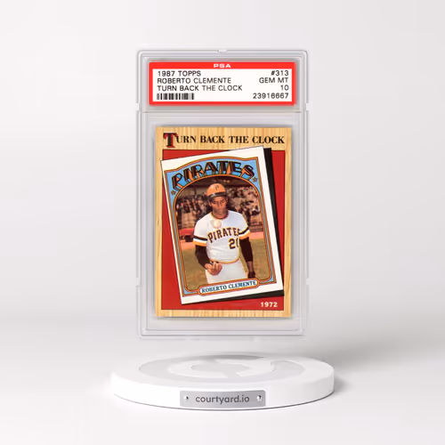 1987 Topps #313 Roberto Clemente - Turn Back the Clock (PSA 10 GEM MINT)
