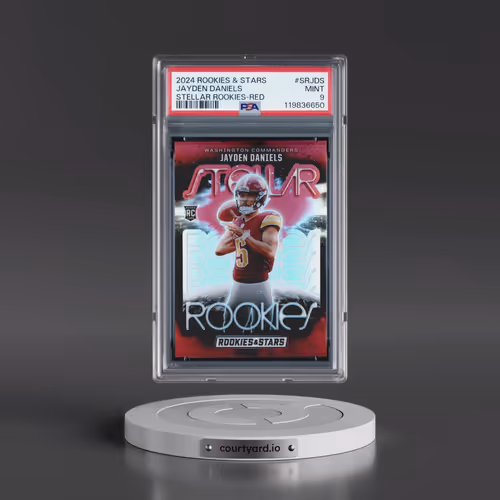 2024 Panini Rookies & Stars Stellar Rookies #SRJDS Jayden Daniels - Red (PSA 9 MINT)