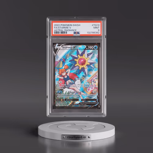 2022 Pokémon Sword & Shield Astral Radiance #TG13 Starmie V - Holo Full Art (PSA 9 MINT)