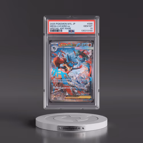 2025 Pokémon M1l-Mega Brave #088 Mega Lucario EX - Holo Special Art Rare (PSA 10 GEM MINT)