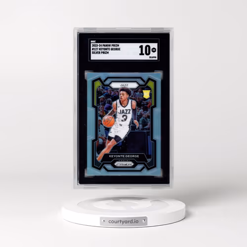 2023 Panini Prizm #127 Keyonte George - Silver Prizm (SGC 10 GEM MINT)