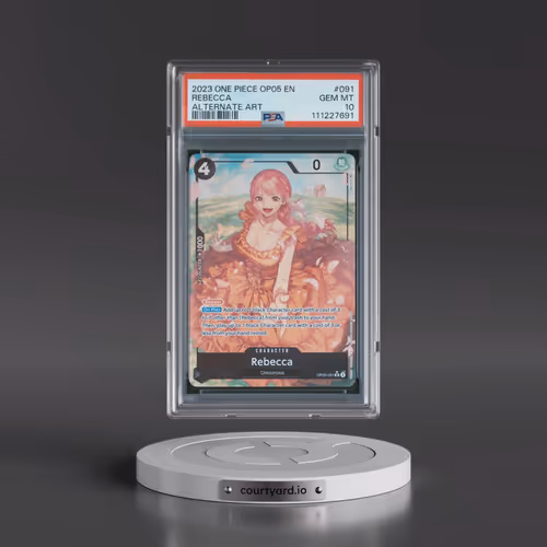 2023 One Piece Awakening of the New Era #091 Rebecca - Alternate Art (PSA 10 GEM MINT)