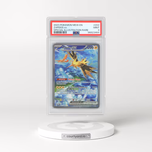 2023 Pokémon Mew EN-151 #202 Zapdos EX - Holo Special Illustration Rare (PSA 9 MINT)